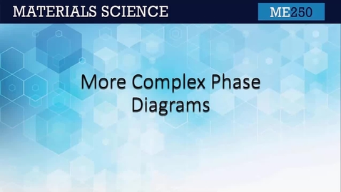 Thumbnail for ME250 8.4 More Complex Phase Diagrams