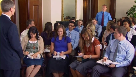 Thumbnail for Elder Bednar Reading Scripture to His Infant Son