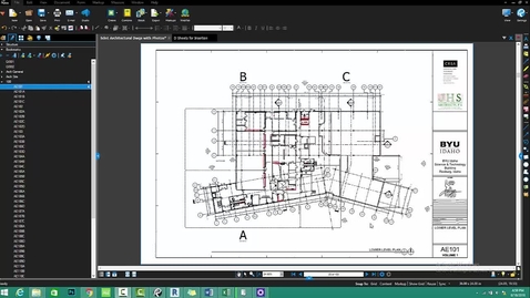 Thumbnail for ARCH 270 Video: Bluebeam Inserting New Sheets
