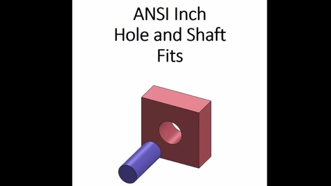 Thumbnail for ME 272 ANSI Inch Hole and Shaft Fits
