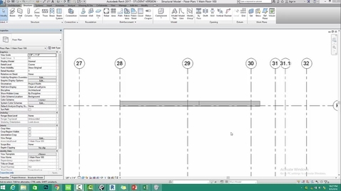 Thumbnail for entry ARCH 270 Video: Structural Modeling - Revit Portion