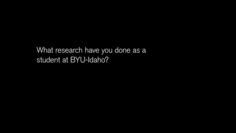 Thumbnail for entry Elizabeth Eaton: BYU-Idaho Student Learning Outcomes Project.