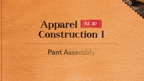 Thumbnail for FCS207_Pants Assembly
