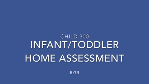 Thumbnail for Infant Toddler Home Assessment