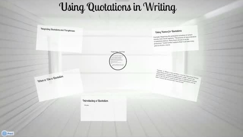 Thumbnail for entry Integrating Quotations