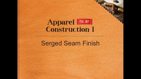 Thumbnail for FCS207_Serged_Seam_Finish