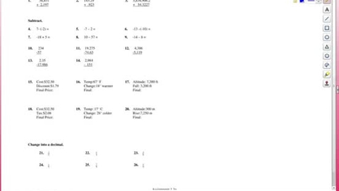 Thumbnail for Exercise 1.3 A 21-26