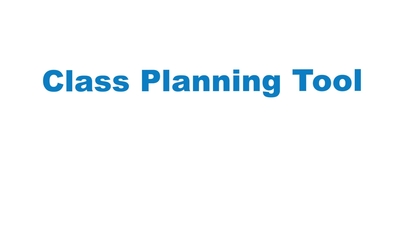 Class Planning