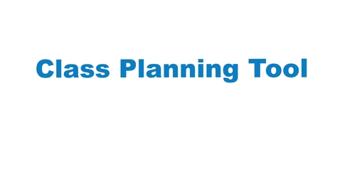 Thumbnail for Grad Planner Tutorial
