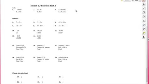Thumbnail for Exercise 1.3 A 15-20