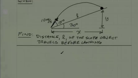 Thumbnail for ME 204 Projectile Motion Example