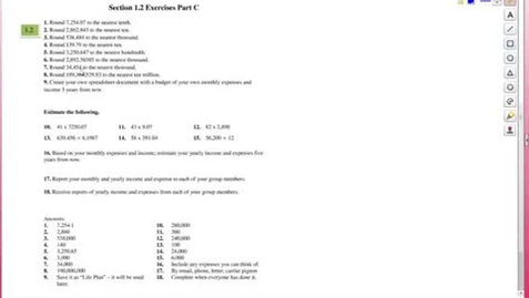 Thumbnail for Exercise 1.2 C 10-15