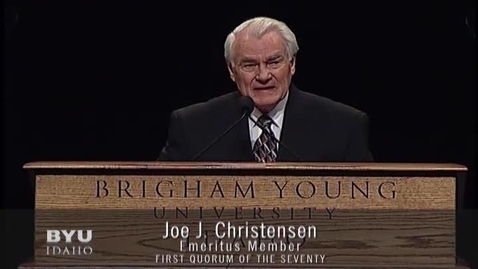 Thumbnail for Joe J. Christensen &quot;Toward Greater Happiness and Success&quot;