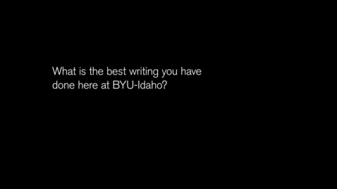Thumbnail for George Pettus: BYU-Idaho Student Learning Outcomes Project.