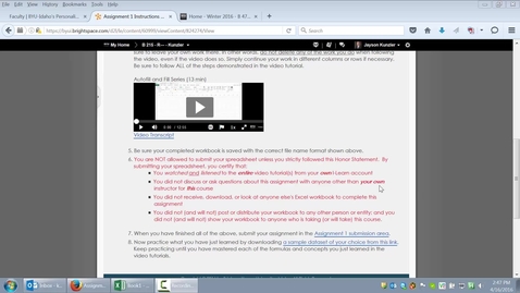 Thumbnail for Video Player Instructions