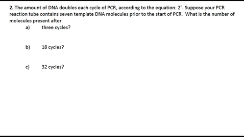 Thumbnail for PCR Question 2