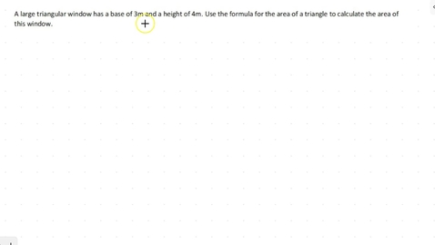 Thumbnail for Lesson 4 - Area of a Triangle #6