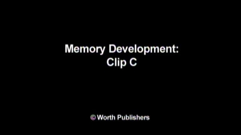Thumbnail for CHILD 210 Thinking during Early Childhood: Clip C