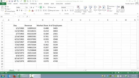 Thumbnail for entry Spreadsheet Formatting