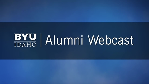 Thumbnail for Alumni Webcast with Ross Baron