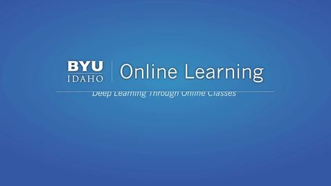 Taking Online Classes Byu Idaho