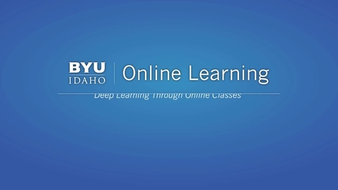 Thumbnail for entry Taking online classes