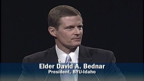 Thumbnail for entry David A. Bednar &quot;In a State of Happiness (Mormon 7:7)&quot;