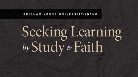 Thumbnail for entry Seeking Learning by Study &amp; Faith