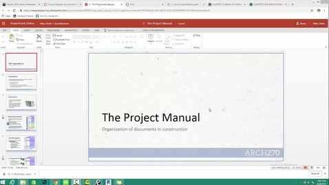 Thumbnail for ARCH 270 Project Manual