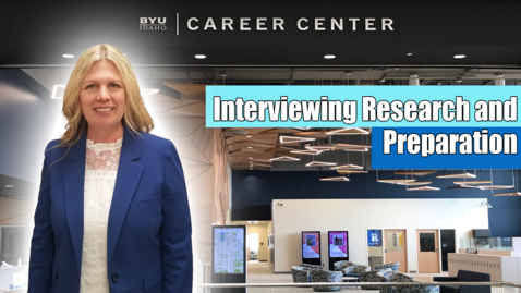 Thumbnail for entry Interviewing Research and Preparation