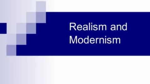 Thumbnail for entry Realism and Modernism 1