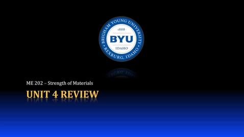 Thumbnail for ME 202 Unit 4 Review