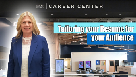 Thumbnail for Tailoring your Resume for your Audience