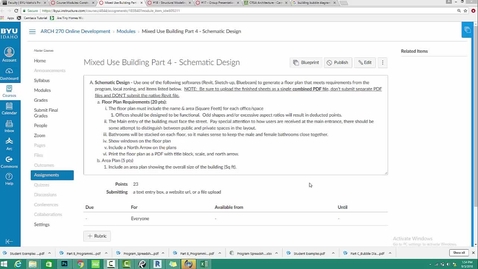 Thumbnail for entry ARCH270-Part 4- Schematic Design Part 1