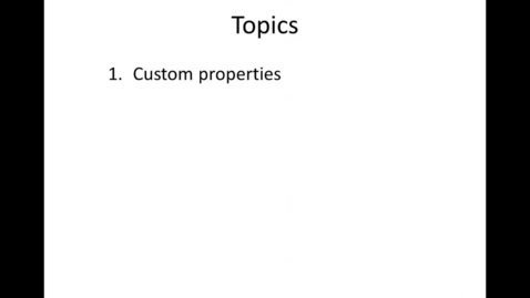 Thumbnail for ME272_4.4_Custom_Properties_And_Linked_Notes