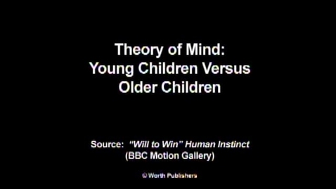Thumbnail for entry CHILD 210 Theory of Mind: Young Versus Old