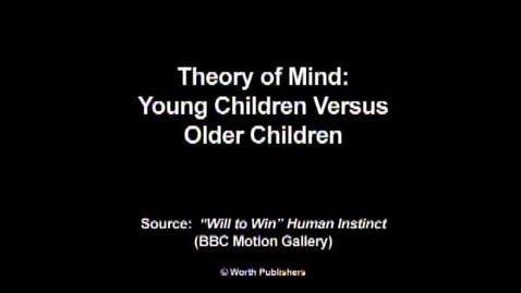 Thumbnail for CHILD 210 Theory of Mind: Young Versus Old