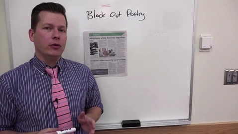 Thumbnail for COMM130-Black Out Poetry