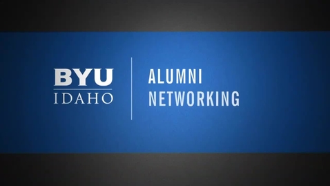Thumbnail for entry Be Part of the BYU-Idaho Alumni Network
