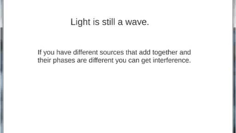 Thumbnail for W12 Double Slit Interference