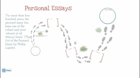 Thumbnail for Elements of the Personal Essay