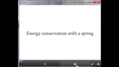 Thumbnail for Energy Conservation: Mass on Spring