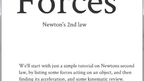 Thumbnail for Introduction to Forces