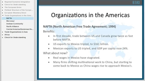 Thumbnail for B380 L6 Trade Organizations in the Americas
