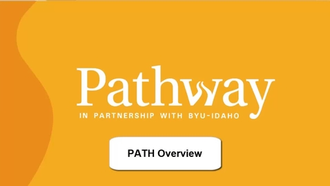 Thumbnail for entry PATH Overview