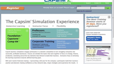 Thumbnail for entry B211-Capsim Simulator Basics