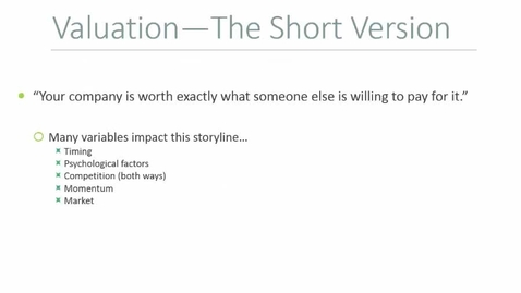 Thumbnail for B475_L11_Valuation_Pre_Post_Money