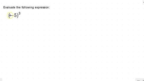 Thumbnail for Lesson 10 - (-1) Raised to an Exponent #5