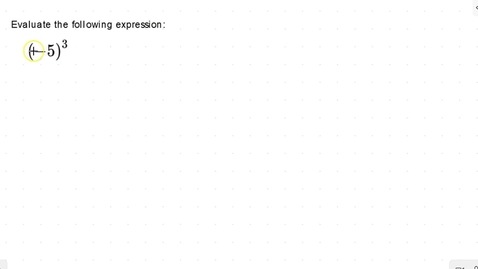 Thumbnail for entry Lesson 10 - (-1) Raised to an Exponent #5