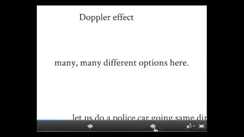 Thumbnail for W02 Doppler Effect